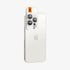 AGL07163 - iPhone 15 Pro / 15 Pro Max Optik Pro Lens Protector in natural titanium showing the device